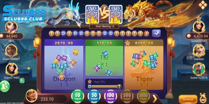 rồng hổ online sclub88